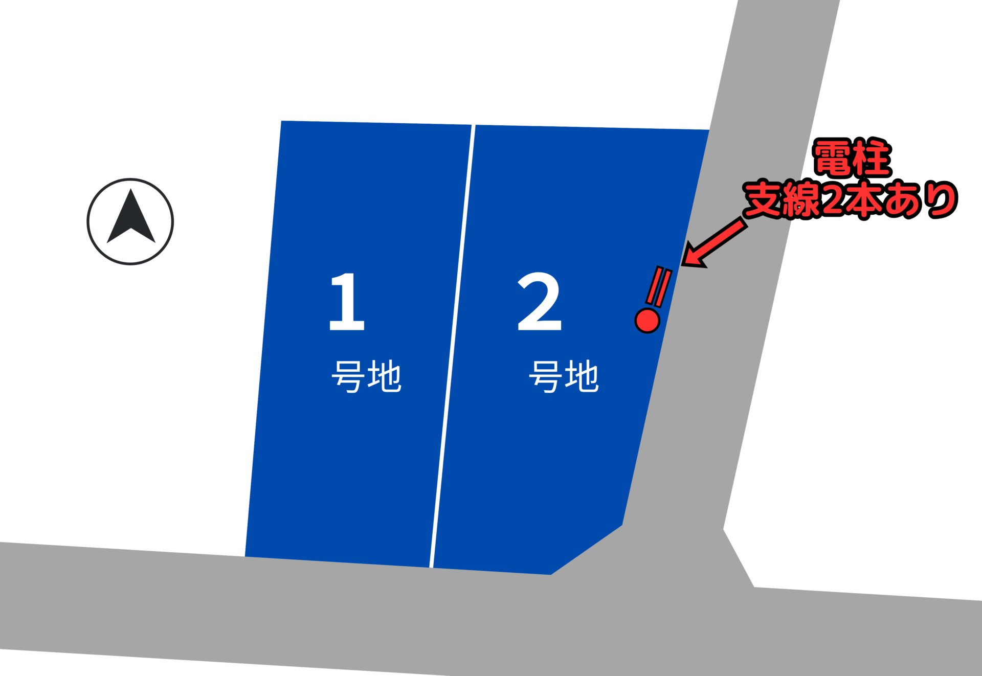 古海分譲地｜平屋向け2区画